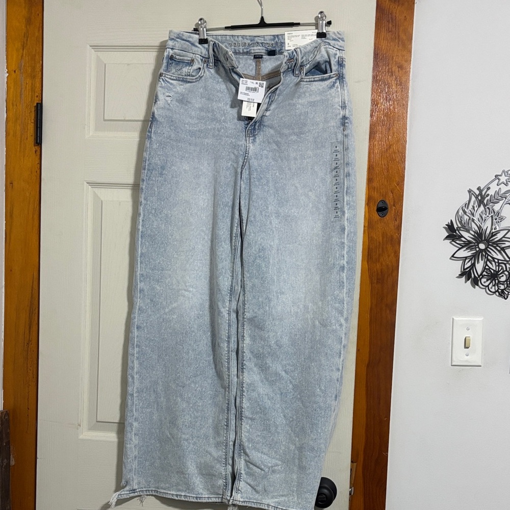 American Eagle Outfitters Light Blue Denim stretch flare jeans